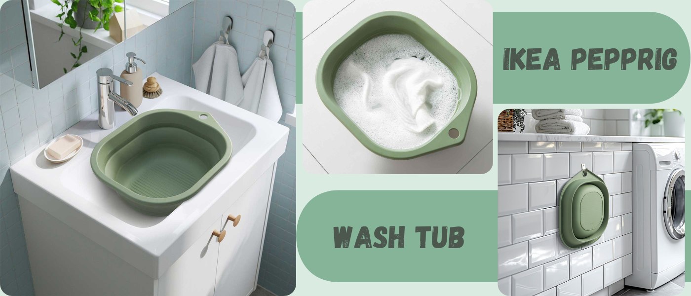 تشت شستشو قابل انعطاف ایکیا مدل IKEA PEPPRIG